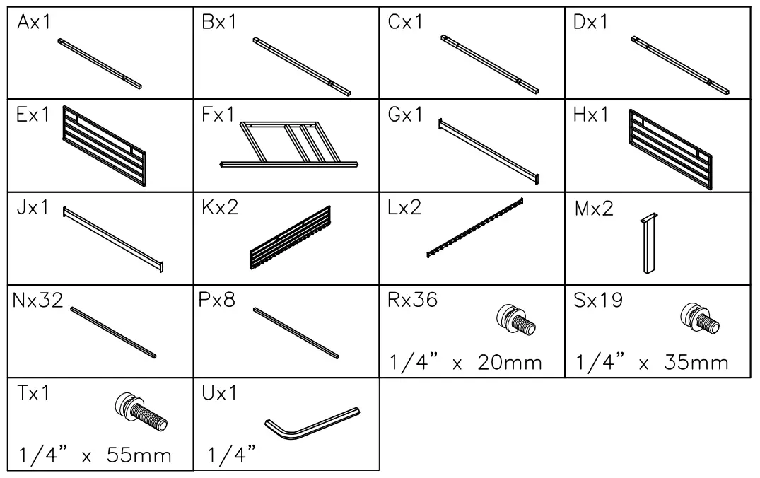 ASHLEY B075-159 Furniture Broshard Twin Metal Bunk Bed - fig 1