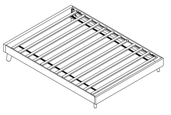 ASHLEY B095-771 Furniture Vintasso Twin Upholstered Platform Bed - fig 7