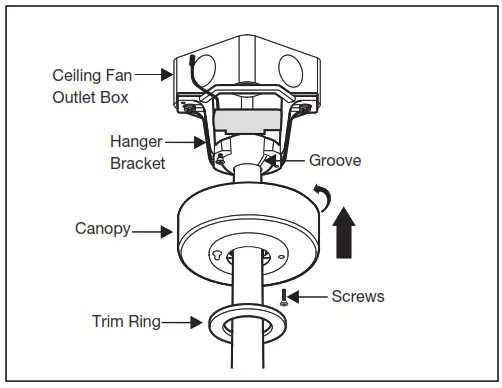 HINKLEY 902928FMB LWD 36 Inch Sawyer Indoor or Outdoor Ceiling Fan - FINISHING