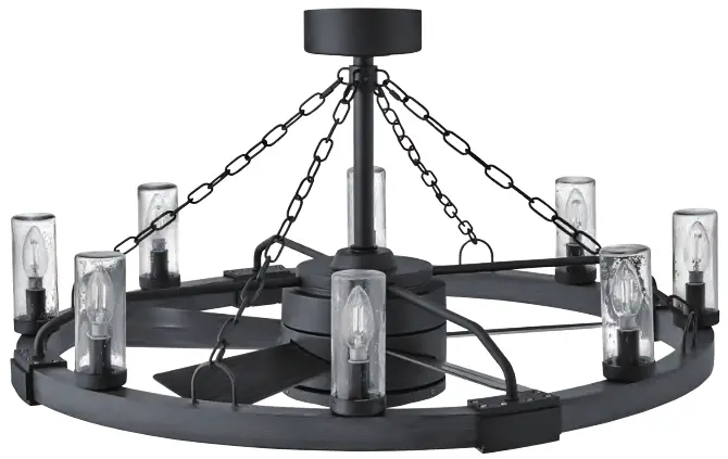 HINKLEY 902928FMB LWD 36 Inch Sawyer Indoor or Outdoor Ceiling Fan - Featured Image