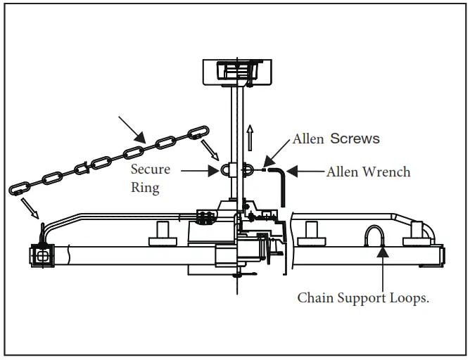 HINKLEY 902928FMB LWD 36 Inch Sawyer Indoor or Outdoor Ceiling Fan - Loosen the buckles
