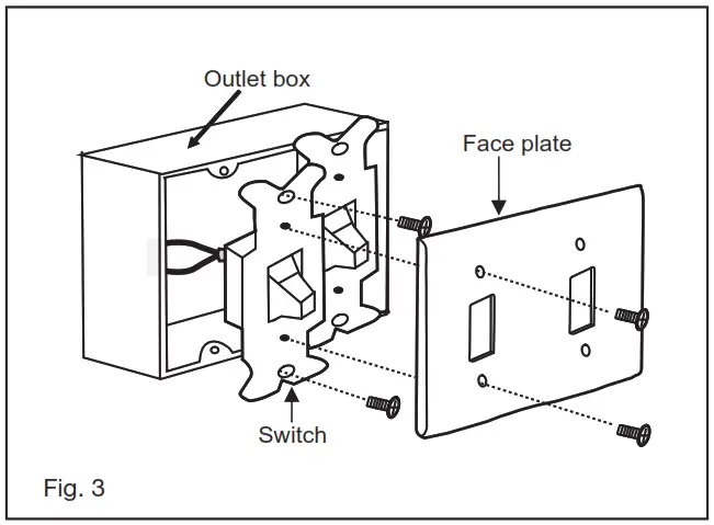 HINKLEY 902928FMB LWD 36 Inch Sawyer Indoor or Outdoor Ceiling Fan - Wall Switch Box