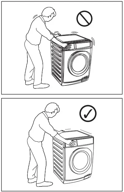 Electrolux EWF8241SS5 Washing Machine - Positioning and levelling 3