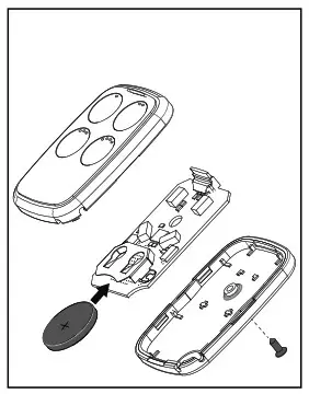 GENIE GU4T-BX 4-Button Universal Remote - Changing the Battery