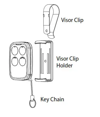GENIE GU4T-BX 4-Button Universal Remote - PARTS