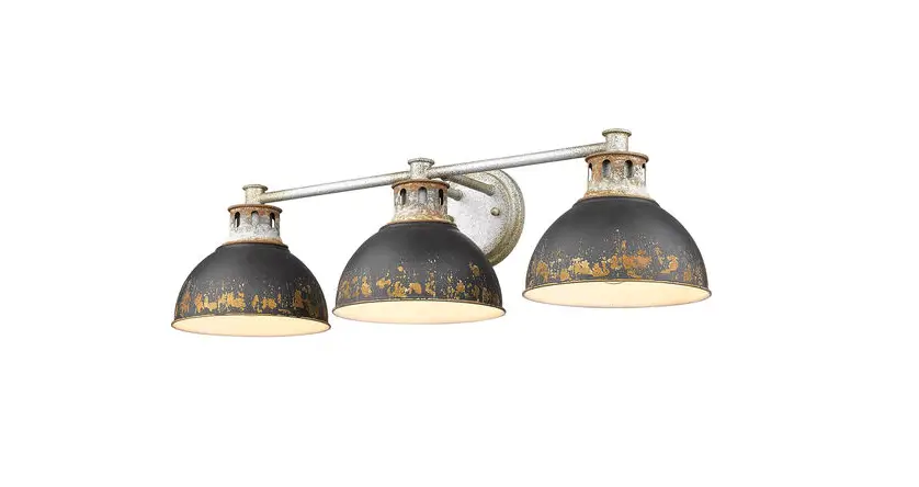 Golden Lighting 0865-ba2 Aged Galvanized Steel Kinsley 2 Light 19 Inch Wide Vanity Light Instruction Manual Golden Lighting 0865-ba2 Aged Galvanized Steel Kinsley 2 Light 19 Inch Wide Vanity Light Instruction Manual