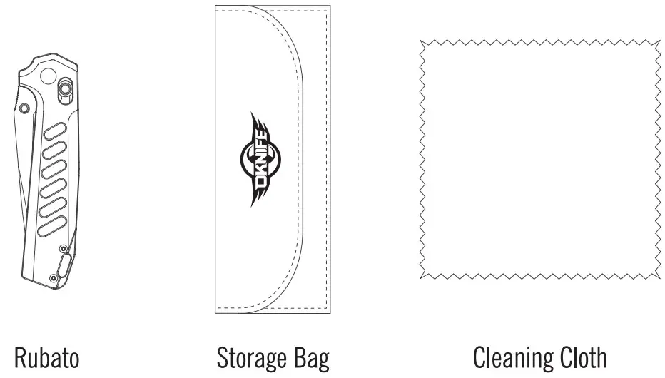 OLICDN Rubato Pocket EDC Knife Black - Rubato