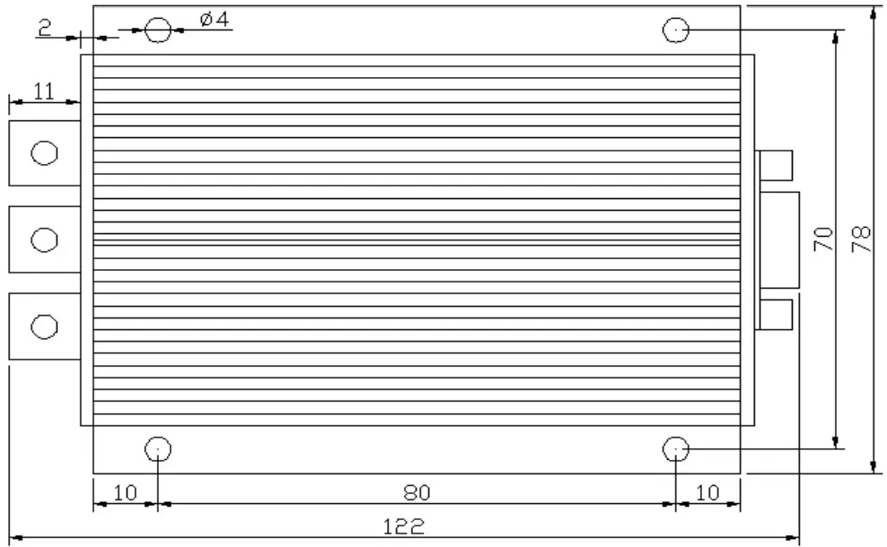 Kelly KDS24050E Small Series PM Motor Controller - Mounting the Controller