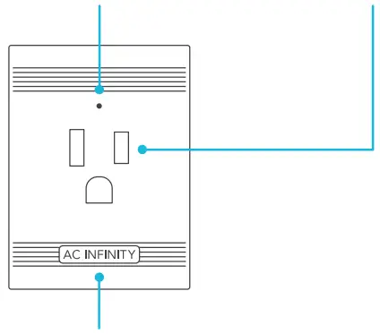 AC INFINITY ADA2207X1 UIS Control Plug - POWER DISPLAY
