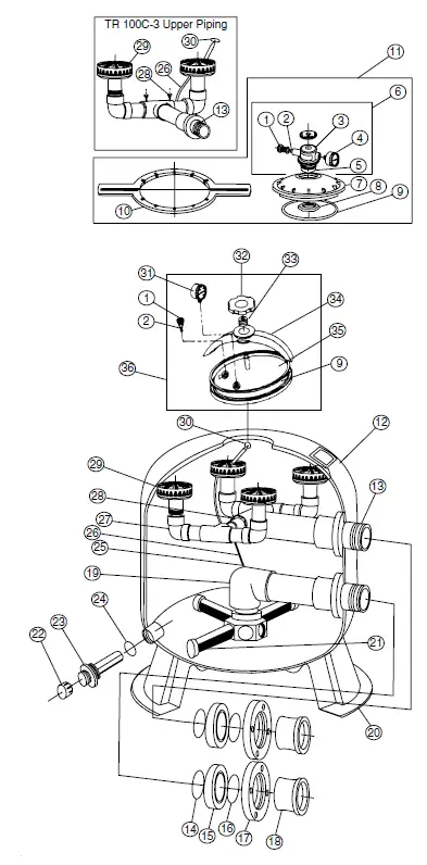 PENTAIR-TR40-Triton-Fiberglass-Sand-Filter-FIG-11