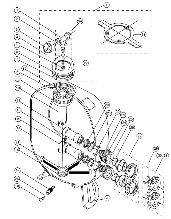 PENTAIR-TR40-Triton-Fiberglass-Sand-Filter-FIG-6