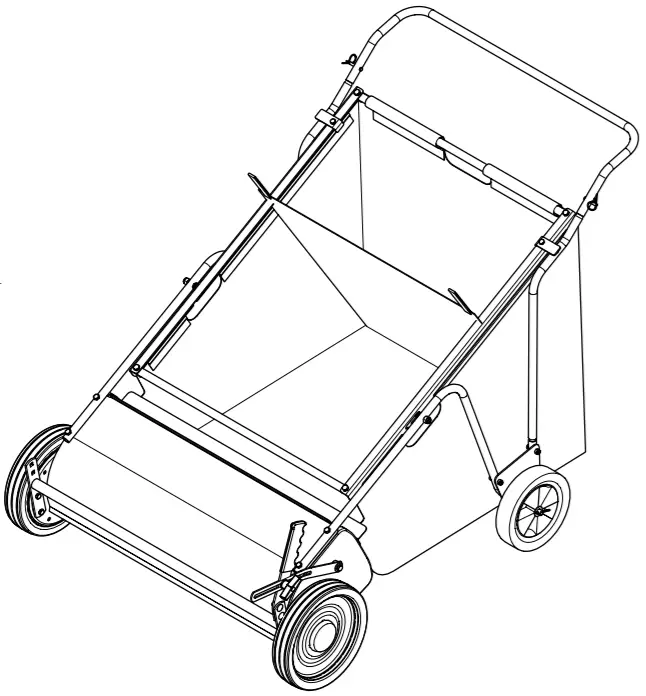 Agri-Fab 45-0570 30 Inch Push Lawn Sweeper -figure