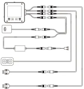 VSYSTO B6 Dash Cam - Diagram of product connection