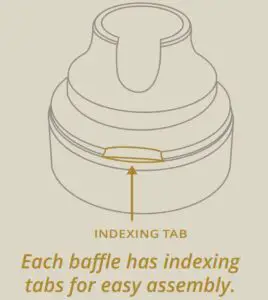 MAIN BAFFLE STACK ASSEMBLY FIG 2