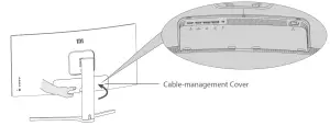 Xiaomi XMMNTWQ34 34 Inch WQHD FreeSync 144Hz Curved Gaming Monito - Cable-management Cover