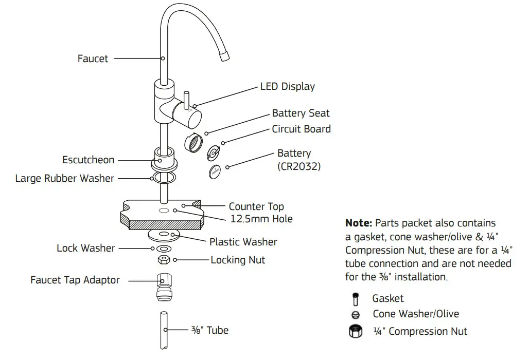 Puretec CR-Z2 Caravan RV Quick Twist Undersink Water Filter System - Figure 3