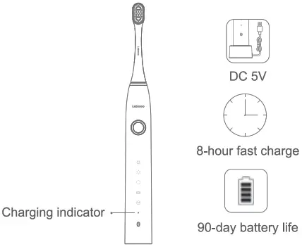Lebooo LBC 0001A Smart Sonic Toothbrush - chargingmage