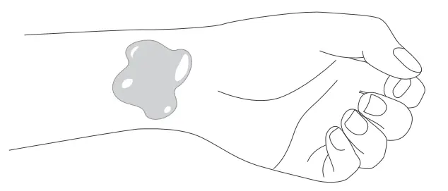 ObeEnd OE M600 Weight Loss Wristband - Apply the gel