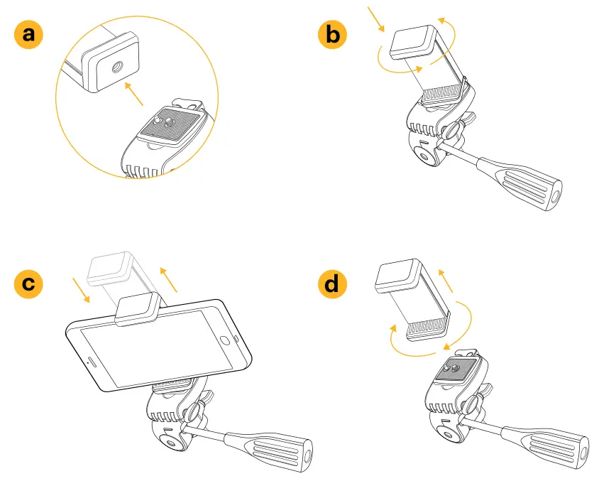 KODAK ROCPGTR62 Photo Gear Tripod-Mounting a Smartphone
