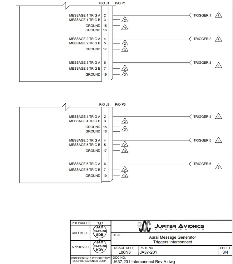 JUPITER AVIONICS JA37 201 Aural Message Generator - FIG 2