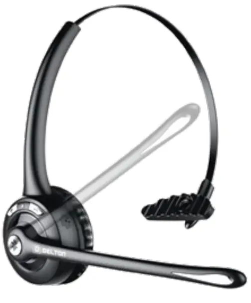 DELTON 10X Wireless Headset With Noise Canceling Microphone-