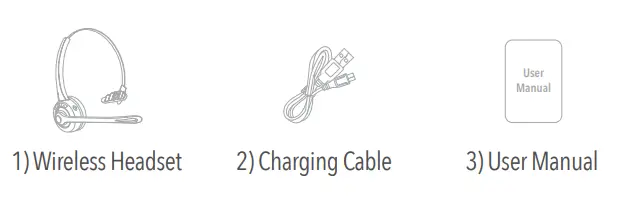 DELTON 10X Wireless Headset With Noise Canceling Microphone-box