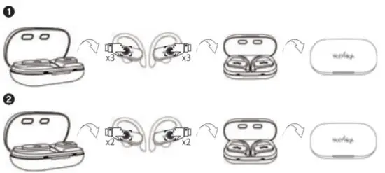 HOLYHIGH AEA03 Truly Wireless Earbuds - reset