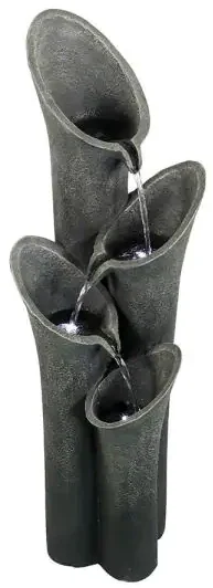 Watnature 33.5 in. H, 4-Tier Cascading Indoor Outdoor Water Fountain fig1