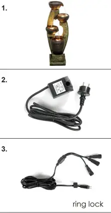 Watnature 33.5 in. H, 4-Tier Cascading Indoor Outdoor Water Fountain fig3