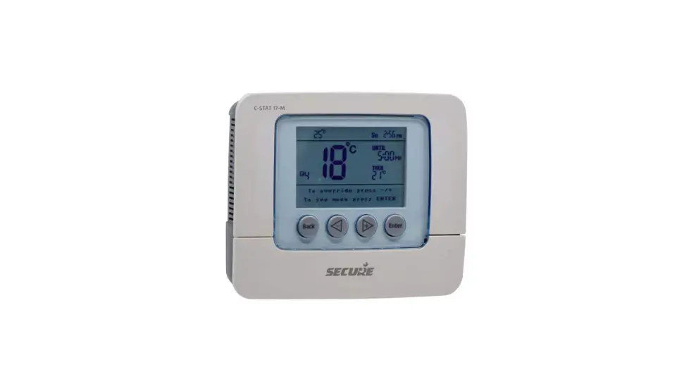 Secure C-stat 11-m Mains Operated Programmable Room Thermostat Installation Guide