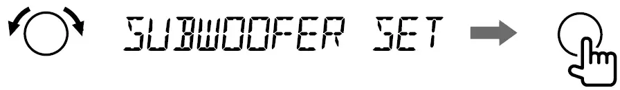 Subwoofer Level Setting 3