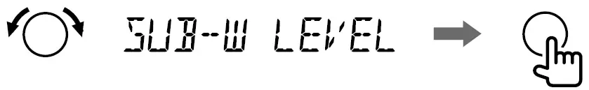 Subwoofer Level Setting 5