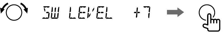 Subwoofer Level Setting 6