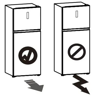 Hisense HRTF504 White Top Mount Refrigerator - Installing your new appliance 1