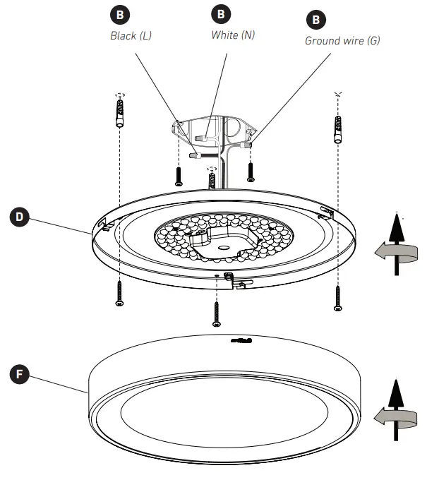 artika FM CORC LED Ceiling Light - CONNECTING