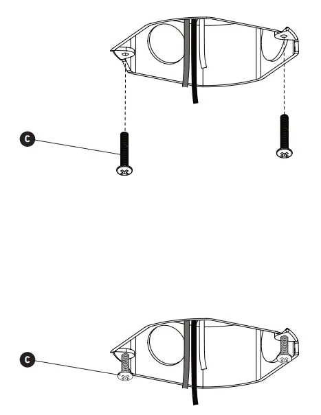 artika FM CORC LED Ceiling Light - MOUNTING BRACKET INSTALLATION