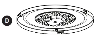 artika FM CORC LED Ceiling Light - Mounting bracket