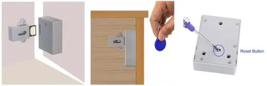 ETEKJOY ET915 RFID Electronic Lock for Wooden Cabinet Drawer