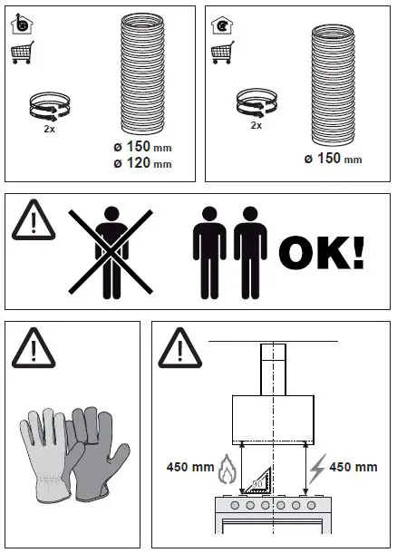 ROROSHETTA Tellus 60 Stainless 60cm Hoods Fig2