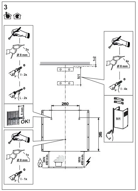 ROROSHETTA Tellus 60 Stainless 60cm Hoods Fig5