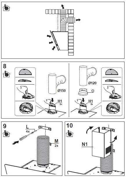 ROROSHETTA Tellus 60 Stainless 60cm Hoods Fig7