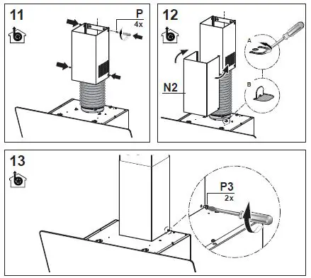 ROROSHETTA Tellus 60 Stainless 60cm Hoods Fig8