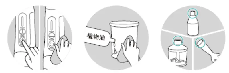 Healthy Choice HBC60 Cordless Stick Blender Set with 3 Adjustable Angles and 21 Adjustable Speeds - Cleaning and maintenance