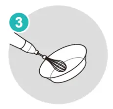 Healthy Choice HBC60 Cordless Stick Blender Set with 3 Adjustable Angles and 21 Adjustable Speeds - How to use the whisk 2