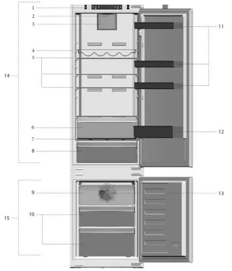 beko BCNA306E4SN Built-In Refrigerator -our refrigerator
