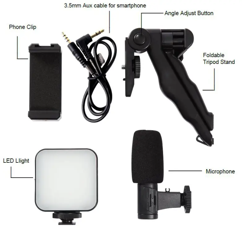 anko 43126255 Vlogging Starter Kit - Microphone