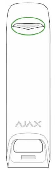 AJAX MotionProtect Curtain Wireless Motion Detector - Indication