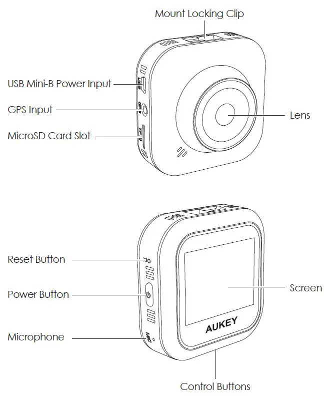 AUKEY DRS1 Dashboard Camera FIG1