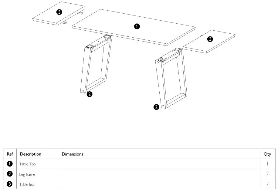 JOHN LEWIS Charlie dining table - Overview
