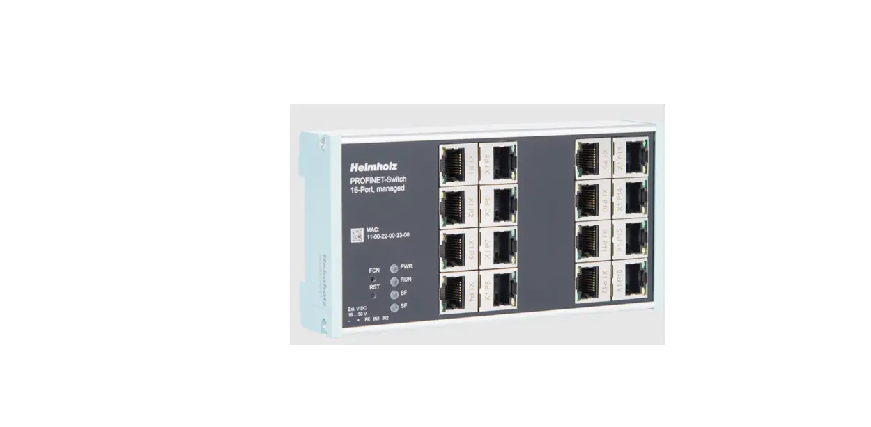 Helmholz 700-856-12f41 Flextra Profinet-switch Fo 16 Port 10-100-1000 Mbps User Guide